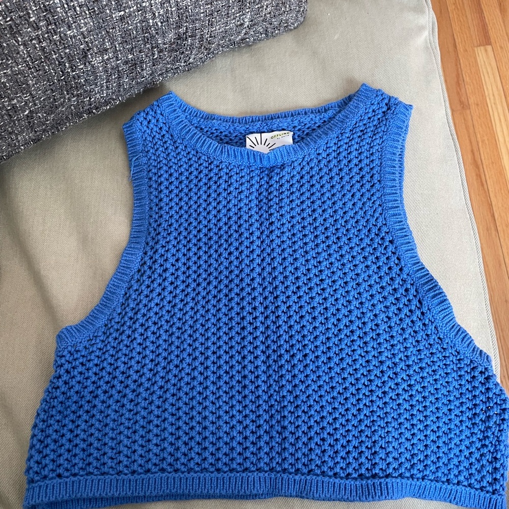 Vibrant Blue Knit Tank Top